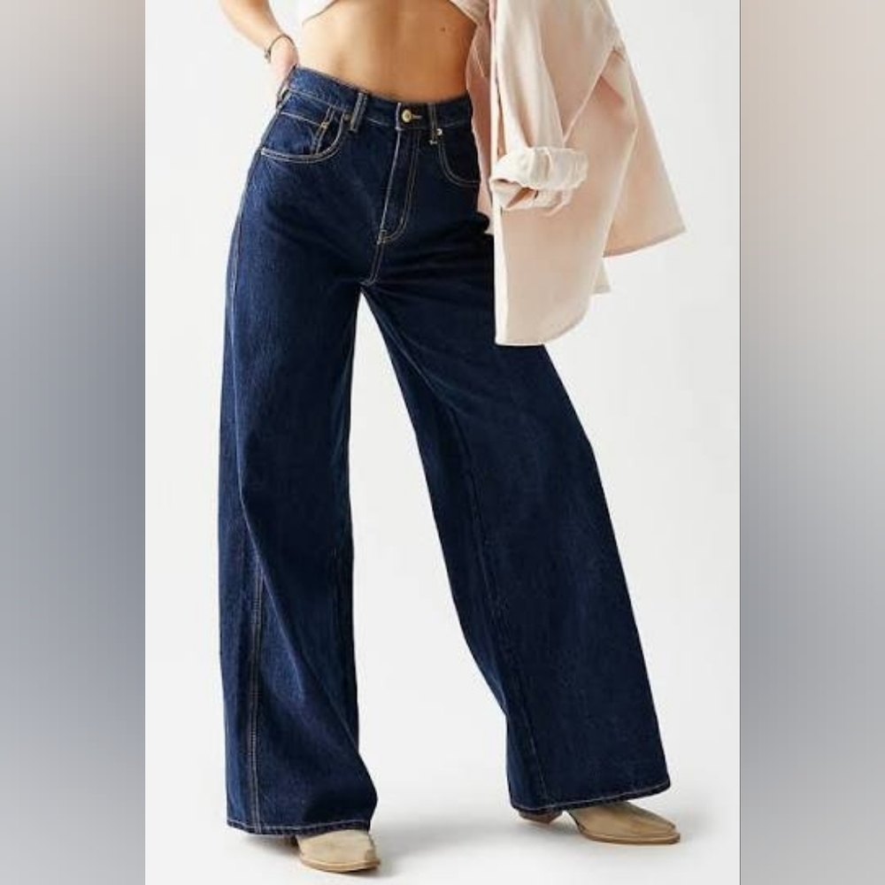 Free People CRVY Gia Wide Leg Jeans